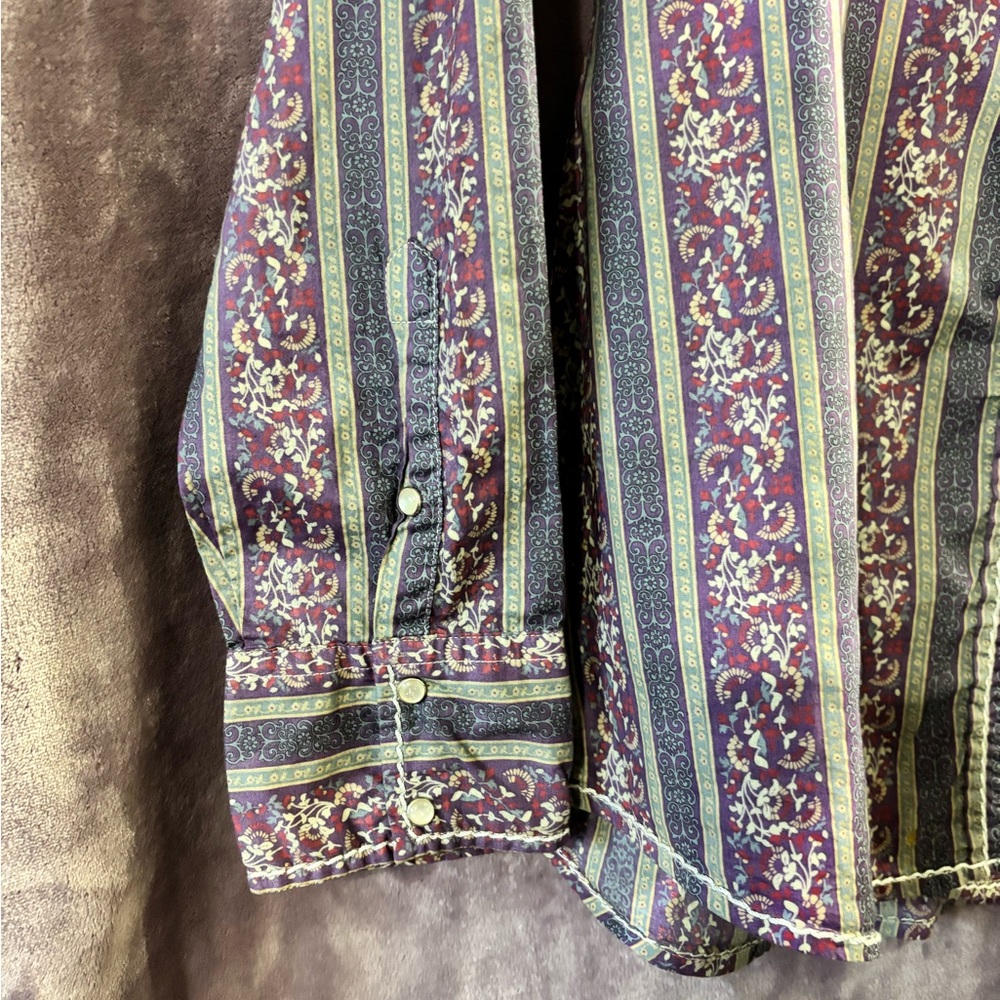 Destined To Roar Multicolor Embroidered Rhinestone Shirt - Picture 5 of 12